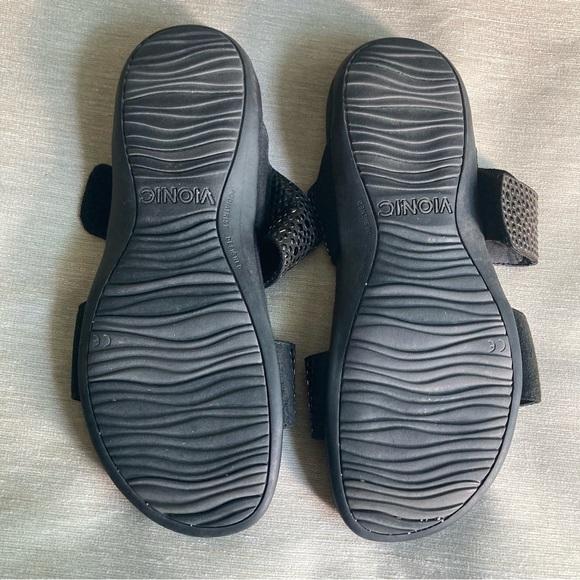 VIONIC Sz 8 Rest Samoa Studded Velcro Closure Adjustable Orthotic Insole Sandals - Picture 8 of 13